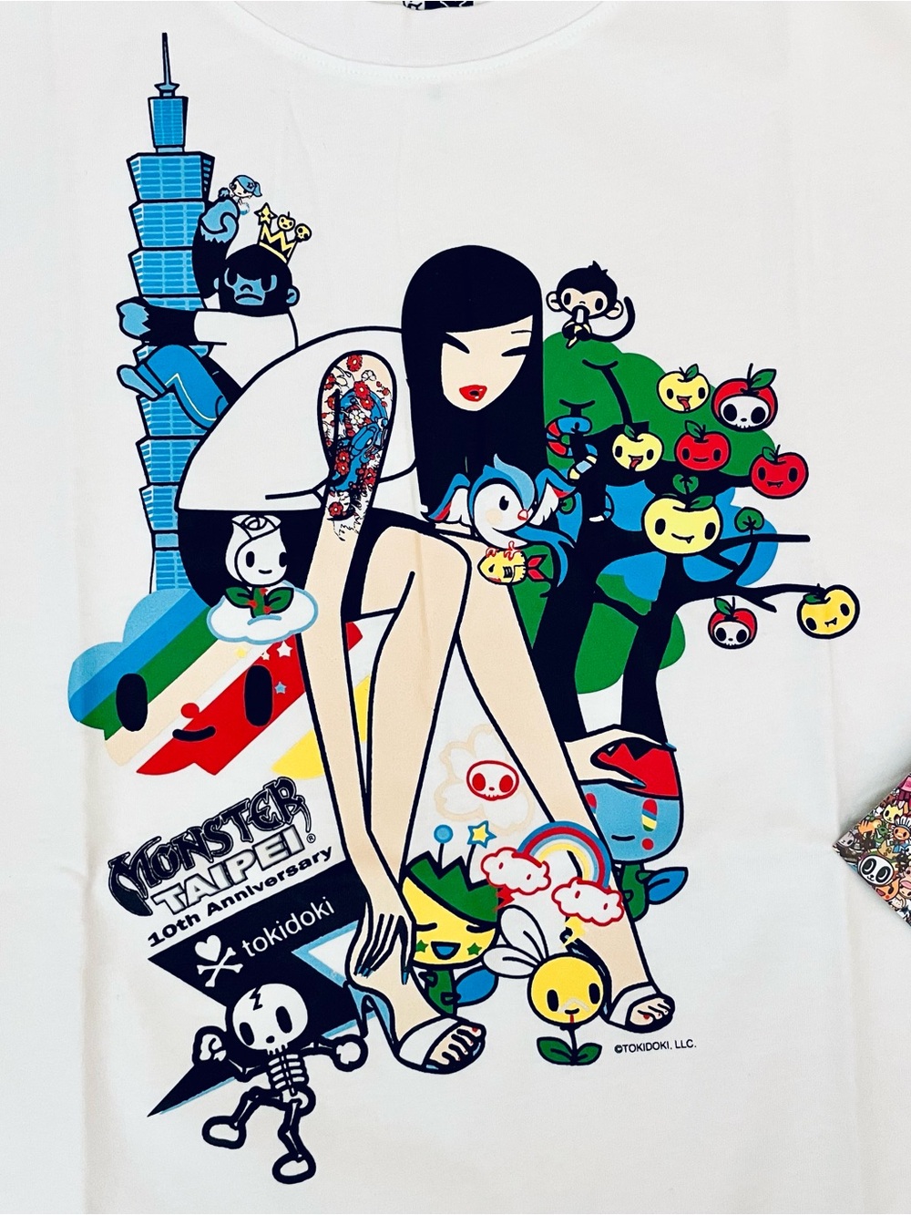Tokidoki Asian Girl Men’s Large 10th Anniv Monster Taipei Toy Festival 2009 NWT